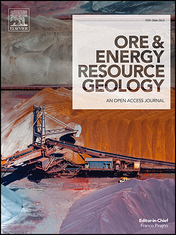 Go to journal home page - Ore and Energy Resource Geology